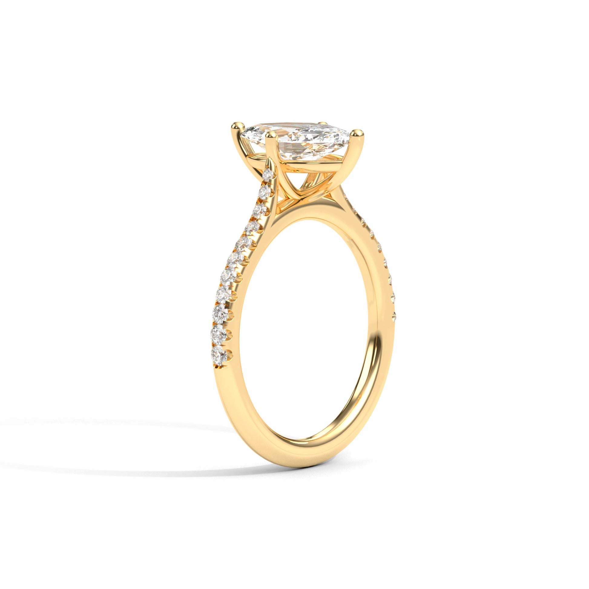Diamond Size_1 carat | Style_With Diamonds | Precious Metal_Yellow Gold