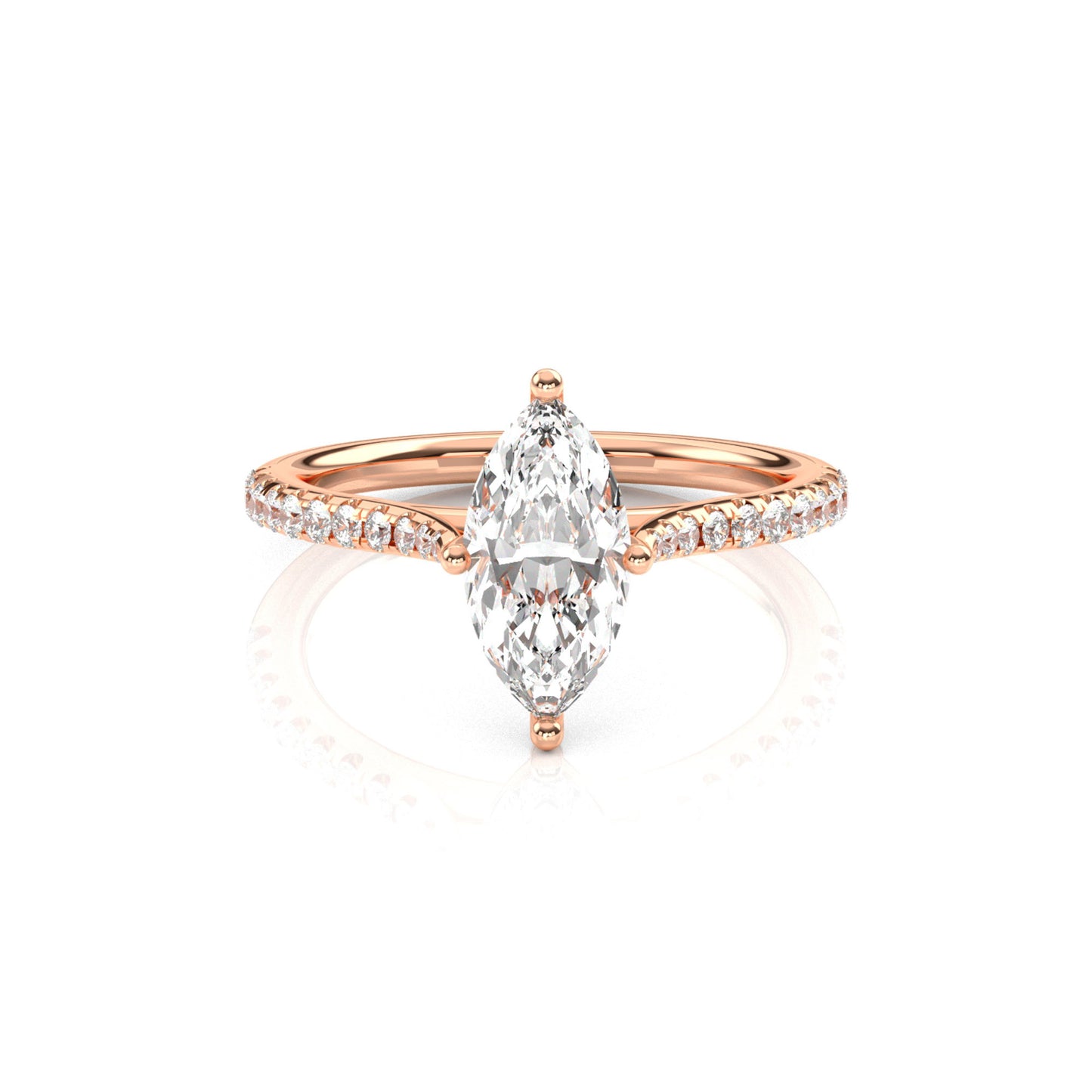 Diamond Size_1 carat | Style_With Diamonds | Precious Metal_Rose Gold