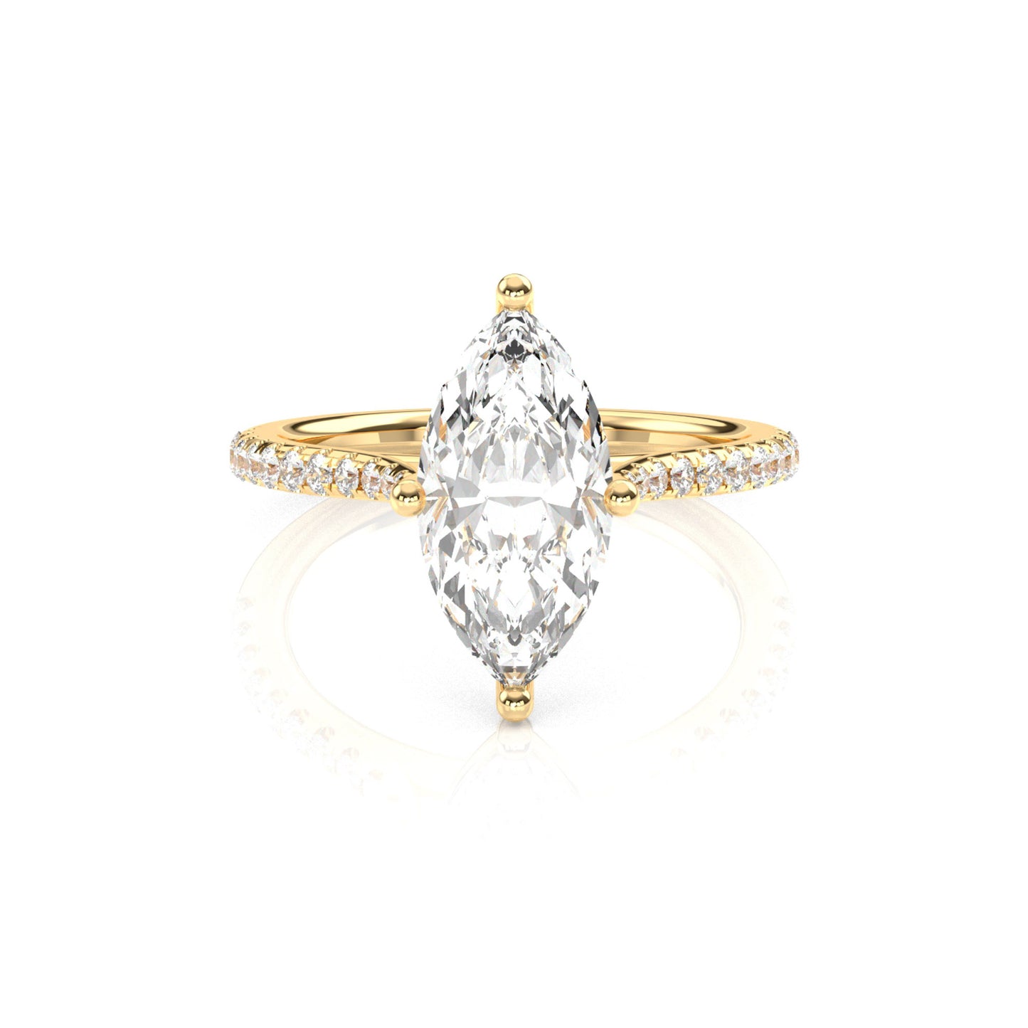 Diamond Size_2 carat | Style_With Diamonds | Precious Metal_Yellow Gold