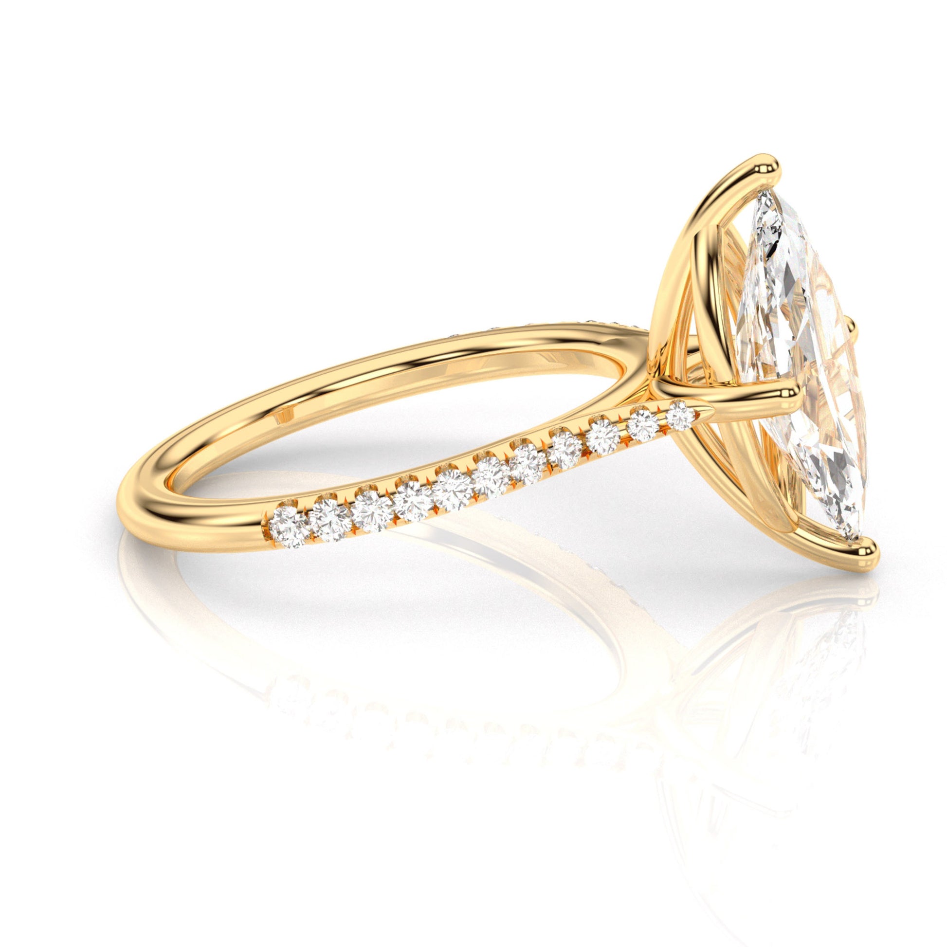 Diamond Size_2 carat | Style_With Diamonds | Precious Metal_Yellow Gold