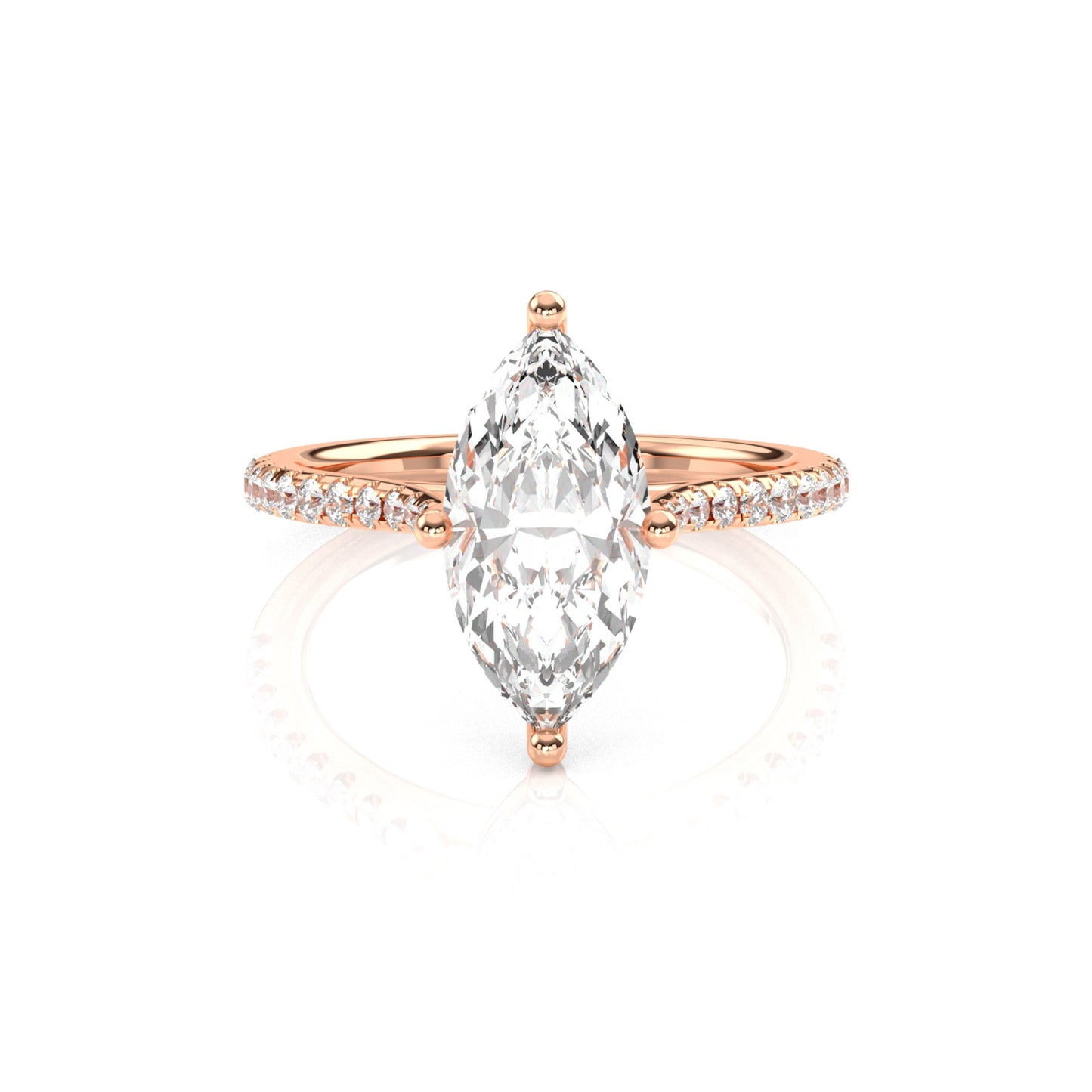 Diamond Size_2 carat | Style_With Diamonds | Precious Metal_Rose Gold