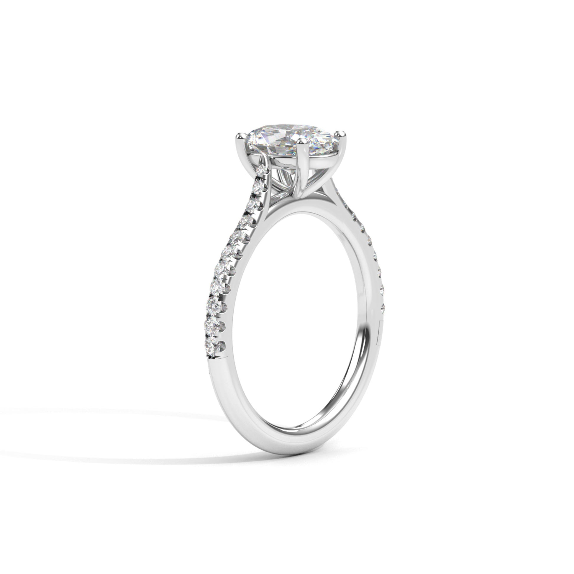 Diamond Size_1 carat | Style_With Diamonds | Precious Metal_White Gold