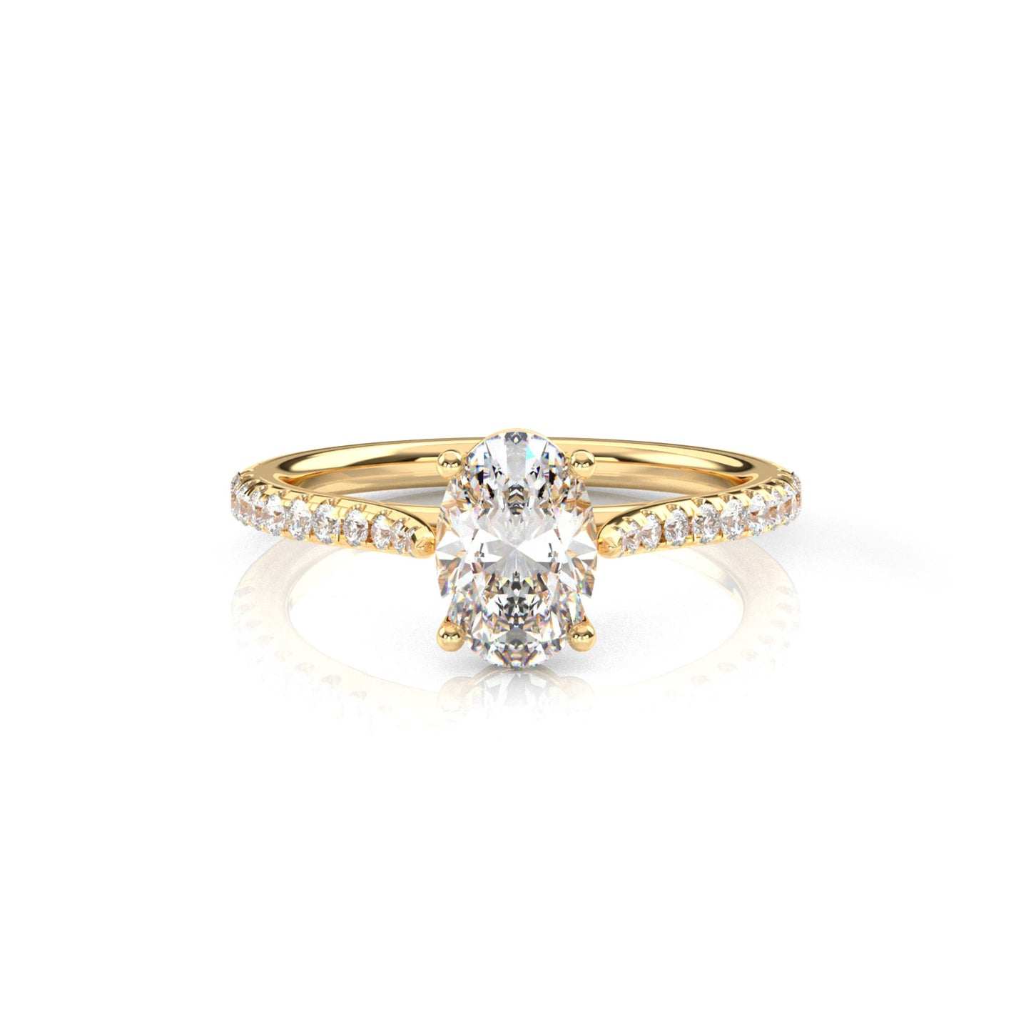 Diamond Size_1 carat | Style_With Diamonds | Precious Metal_Yellow Gold