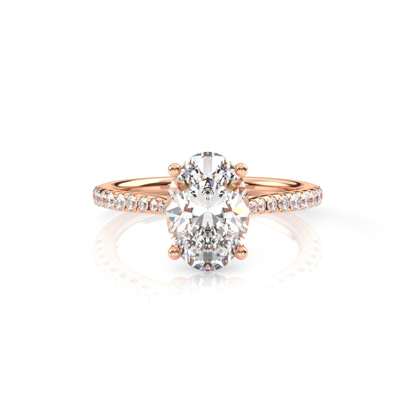 Diamond Size_2 carat | Style_With Diamonds | Precious Metal_Rose Gold