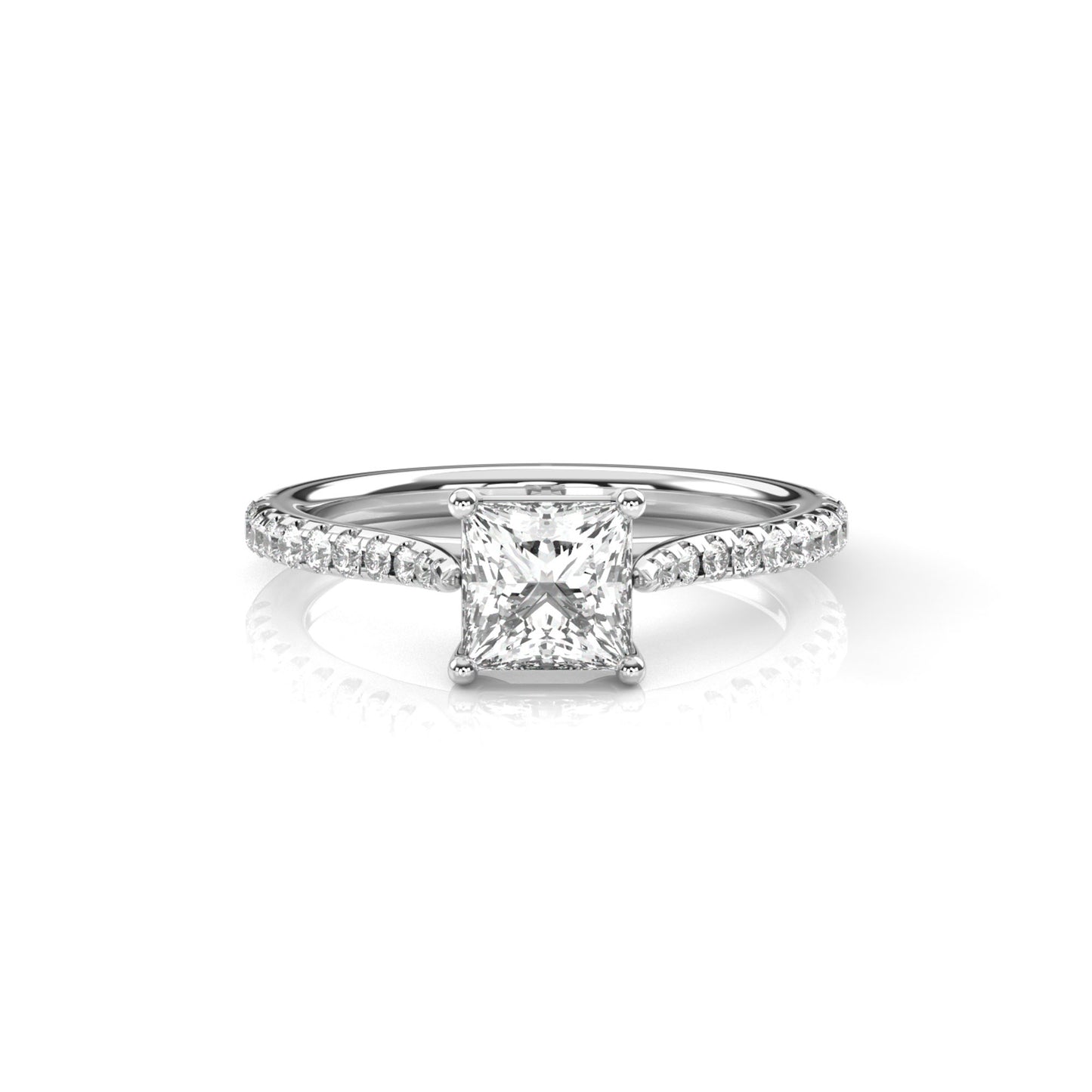 Diamond Size_1 carat | Style_With Diamonds | Precious Metal_White Gold