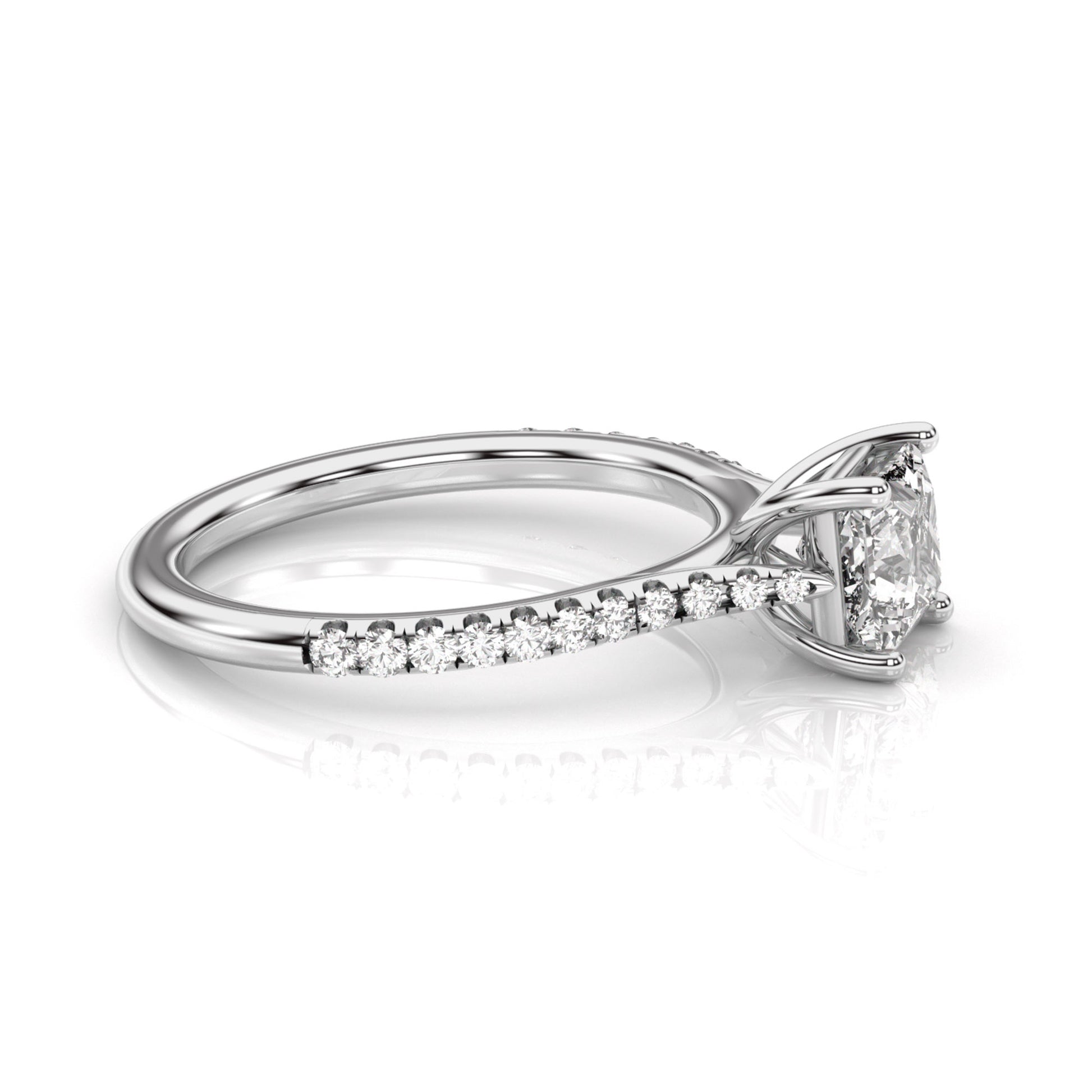 Diamond Size_1 carat | Style_With Diamonds | Precious Metal_White Gold