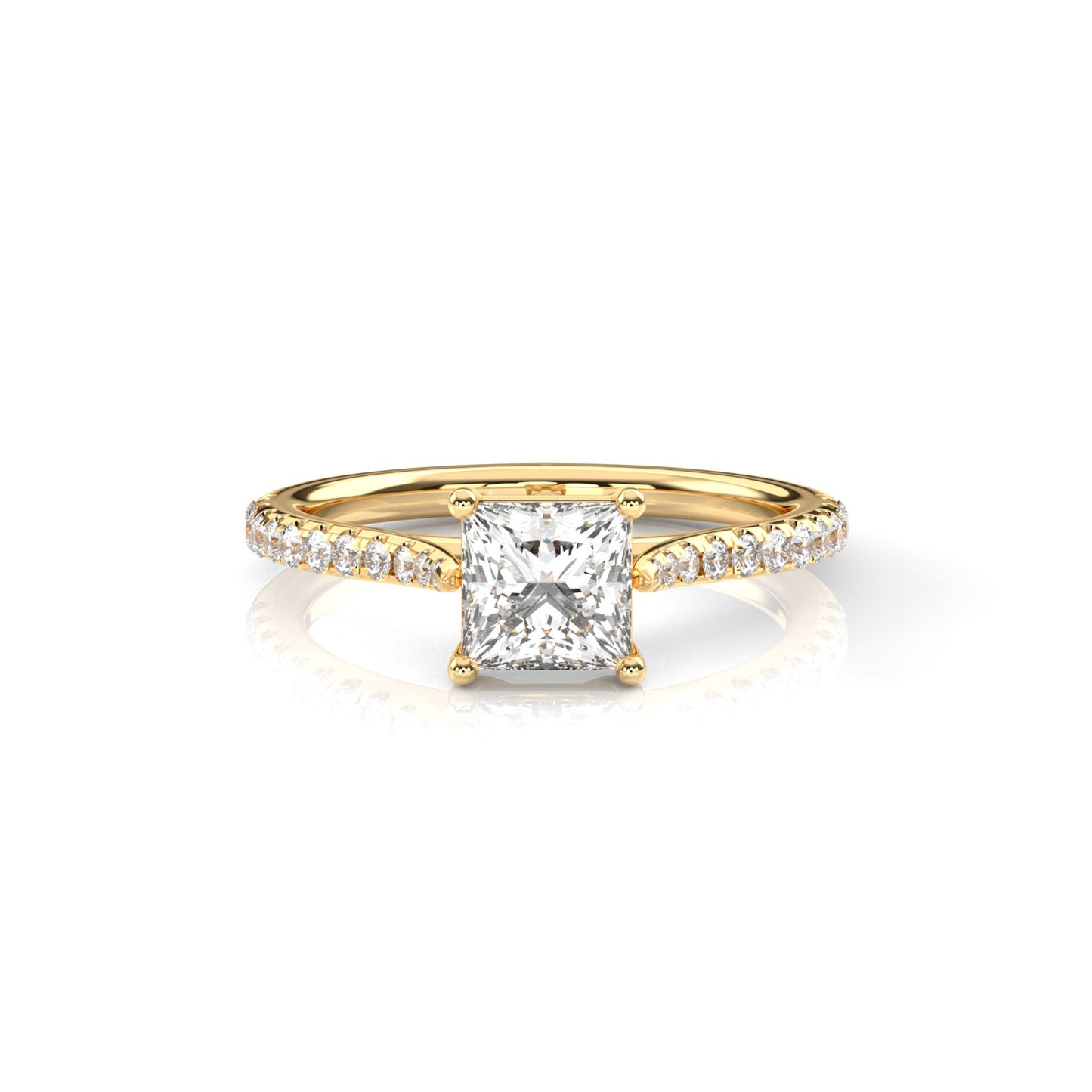 Diamond Size_1 carat | Style_With Diamonds | Precious Metal_Yellow Gold