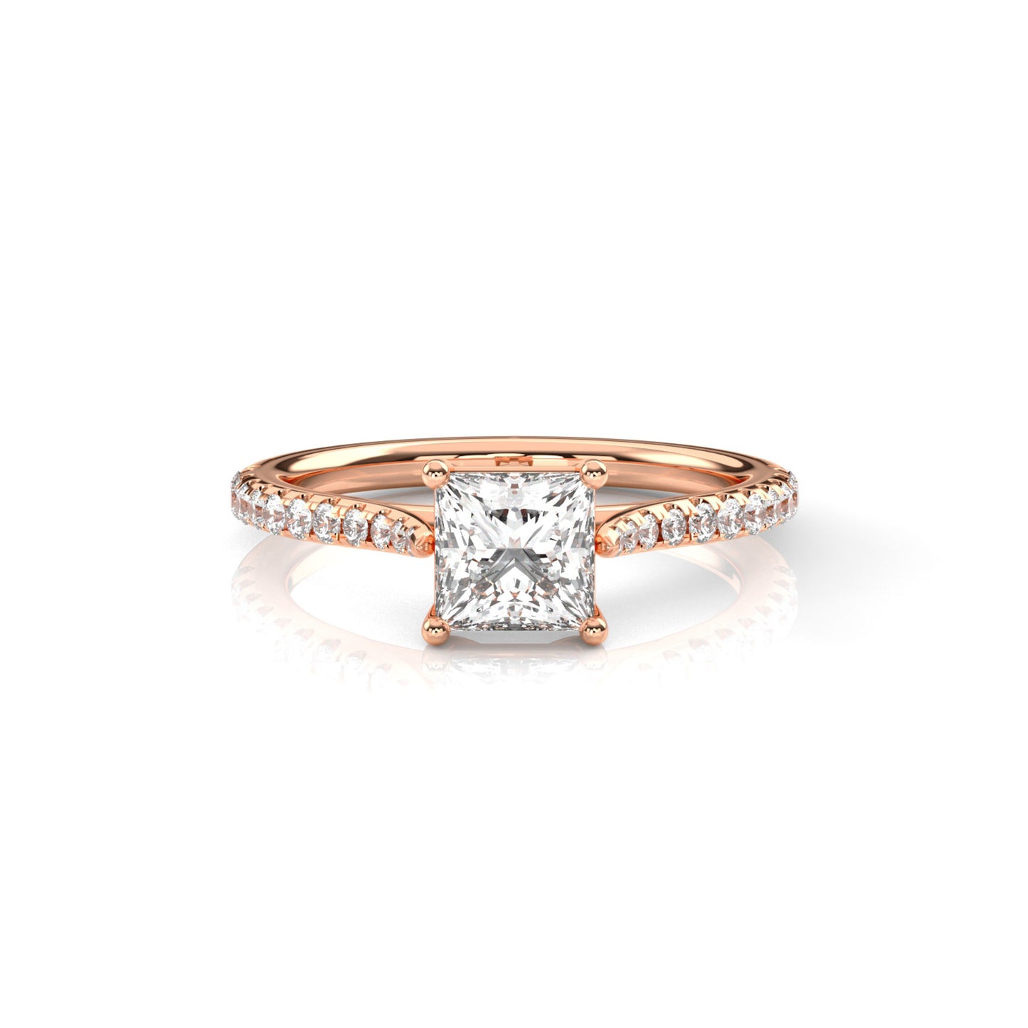 Diamond Size_1 carat | Style_With Diamonds | Precious Metal_Rose Gold