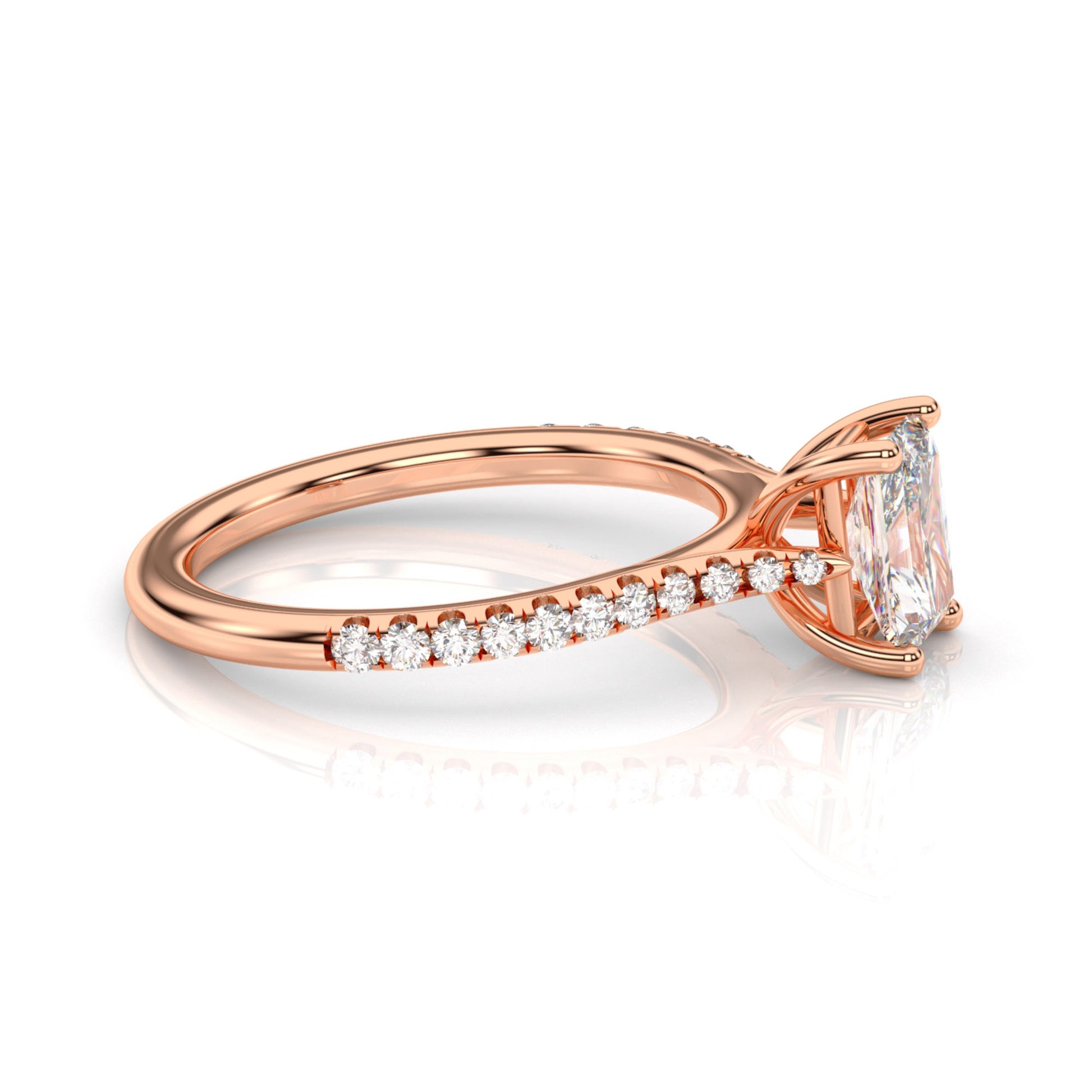 Diamond Size_1 carat | Style_With Diamonds | Precious Metal_Rose Gold