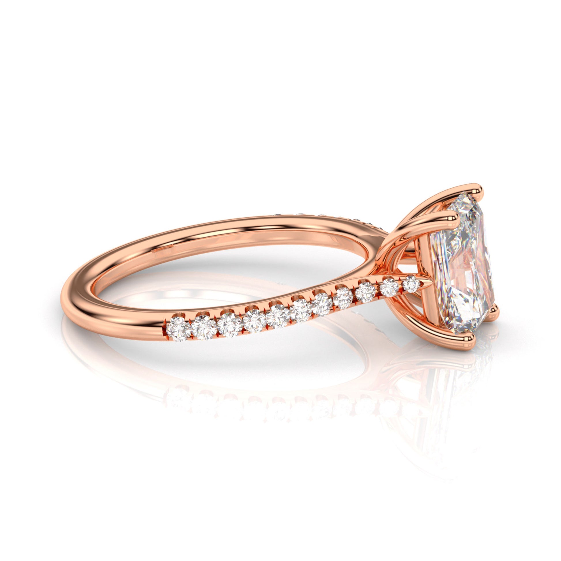 Diamond Size_2 carat | Style_With Diamonds | Precious Metal_Rose Gold