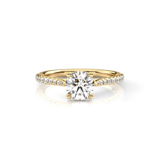 Diamond Size_1 carat | Style_With Diamonds | Precious Metal_Yellow Gold