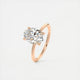 Aurora Hidden Halo Oval Cut Diamond Engagement Ring