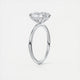 Aurora Hidden Halo Oval Cut Diamond Engagement Ring