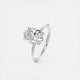 Aurora Hidden Halo Oval Cut Diamond Engagement Ring