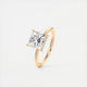 Aurora Hidden Halo Princess Cut Diamond Engagement Ring