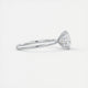 Aurora Hidden Halo Princess Cut Diamond Engagement Ring