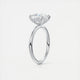 Aurora Hidden Halo Princess Cut Diamond Engagement Ring
