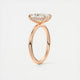 Aurora Hidden Halo Radiant Cut Diamond Engagement Ring