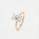 Aurora Hidden Halo Radiant Cut Diamond Engagement Ring