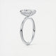 Aurora Hidden Halo Radiant Cut Diamond Engagement Ring