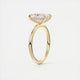 Aurora Hidden Halo Radiant Cut Diamond Engagement Ring