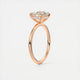 Aurora Hidden Halo Round Cut Diamond Engagement Ring