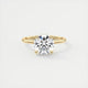Aurora Hidden Halo Round Cut Diamond Engagement Ring