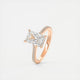 Cathedra Hidden Halo Radiant Cut Diamond Engagement Ring