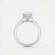 Cathedra Hidden Halo Radiant Cut Diamond Engagement Ring