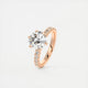 Elsa Eternity Round Cut Diamond Engagement Ring