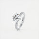 Elsa Eternity Round Cut Diamond Engagement Ring