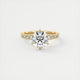 Elsa Eternity Round Cut Diamond Engagement Ring