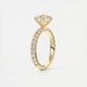 Elsa Eternity Round Cut Diamond Engagement Ring