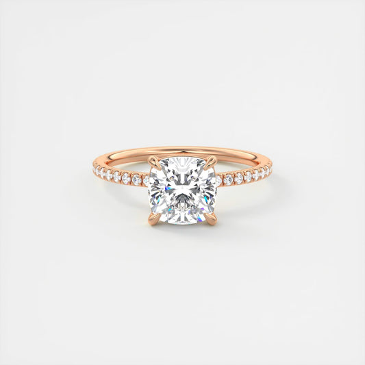 Evelyn Cushion Cut Diamond Engagement Ring