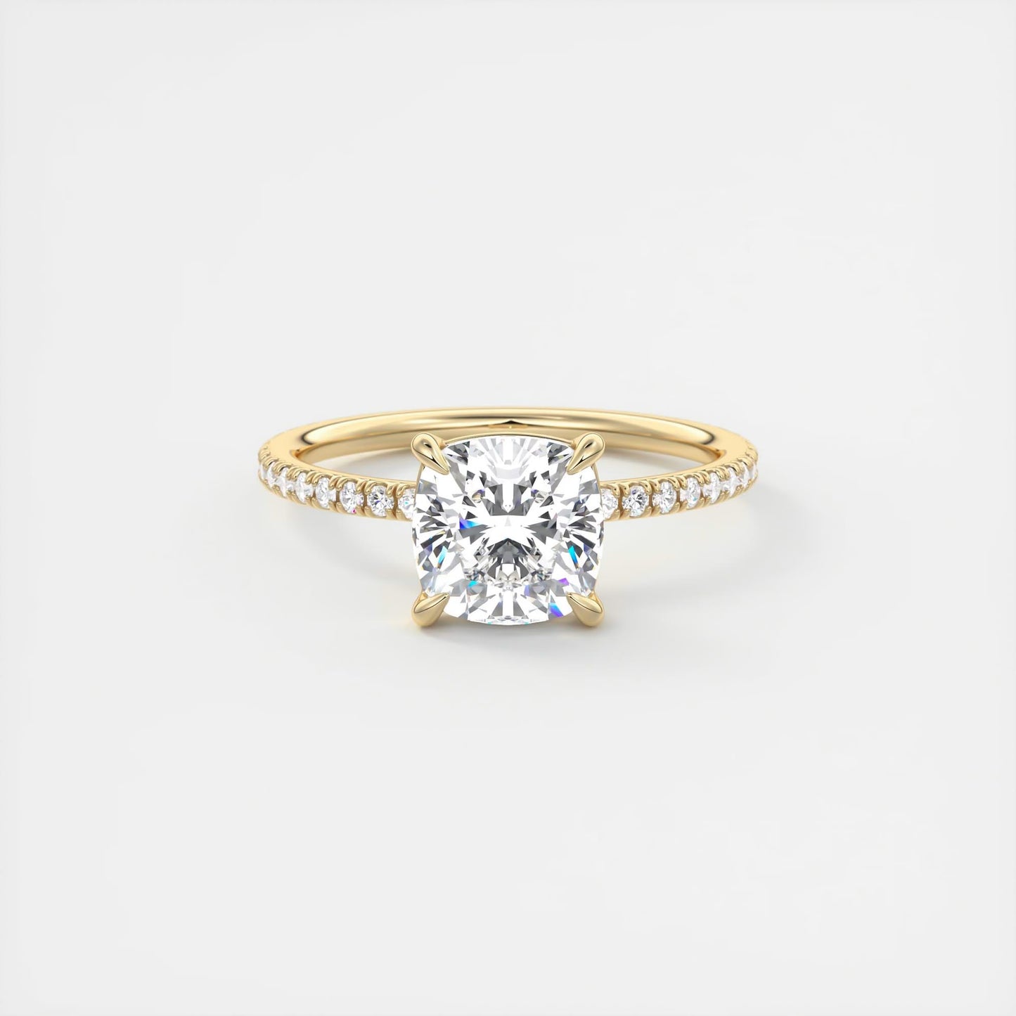 Evelyn Cushion Cut Diamond Engagement Ring