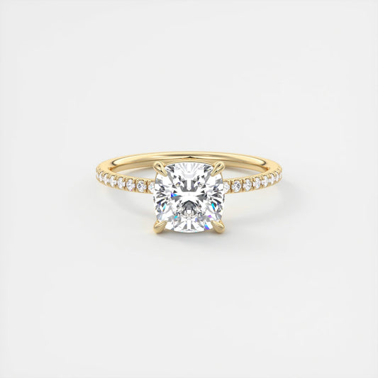 Evelyn Cushion Cut Diamond Engagement Ring