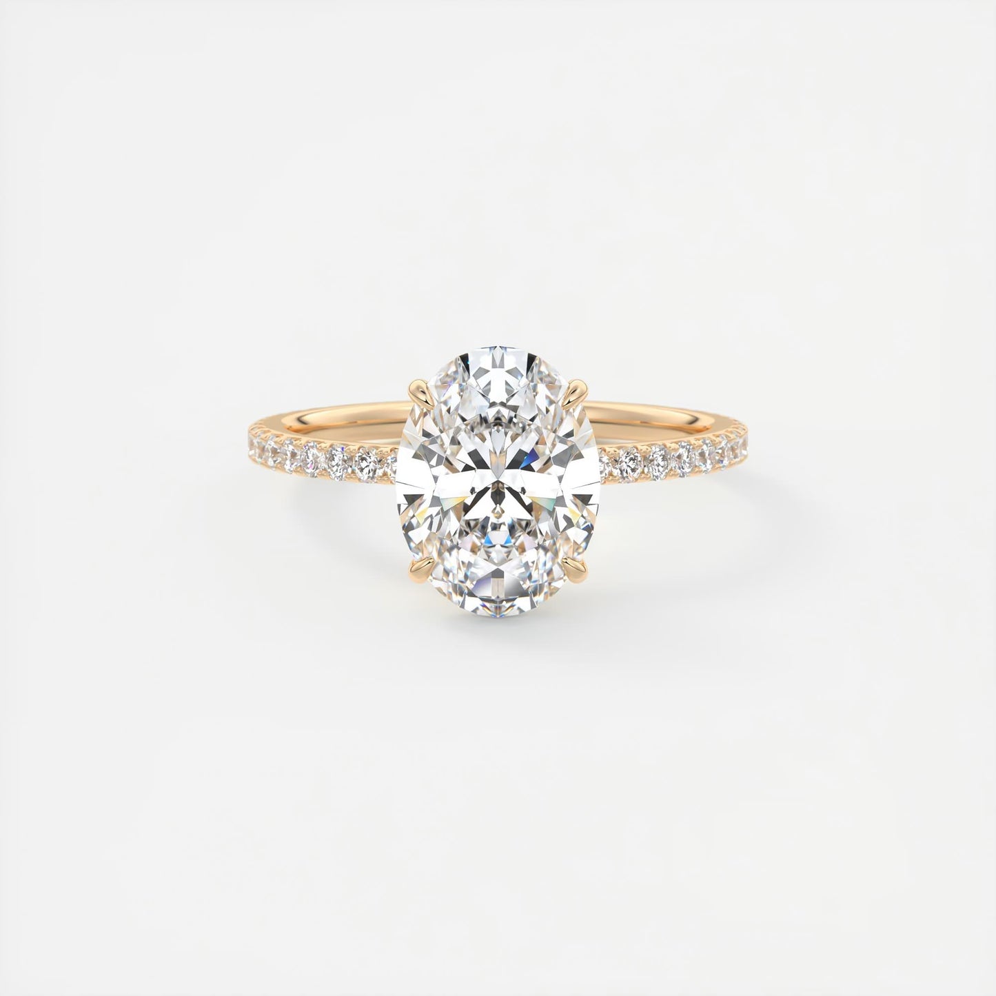 Evelyn Oval Cut Diamond Engagement Ring