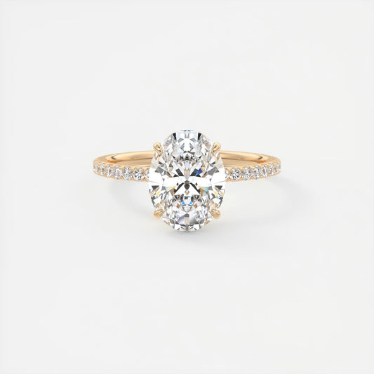 Evelyn Oval Cut Diamond Engagement Ring