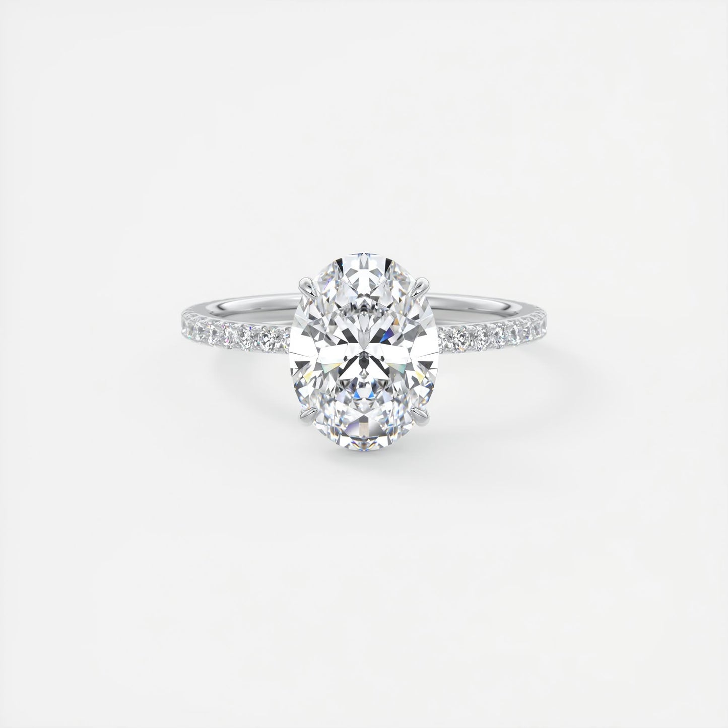 Evelyn Oval Cut Diamond Engagement Ring