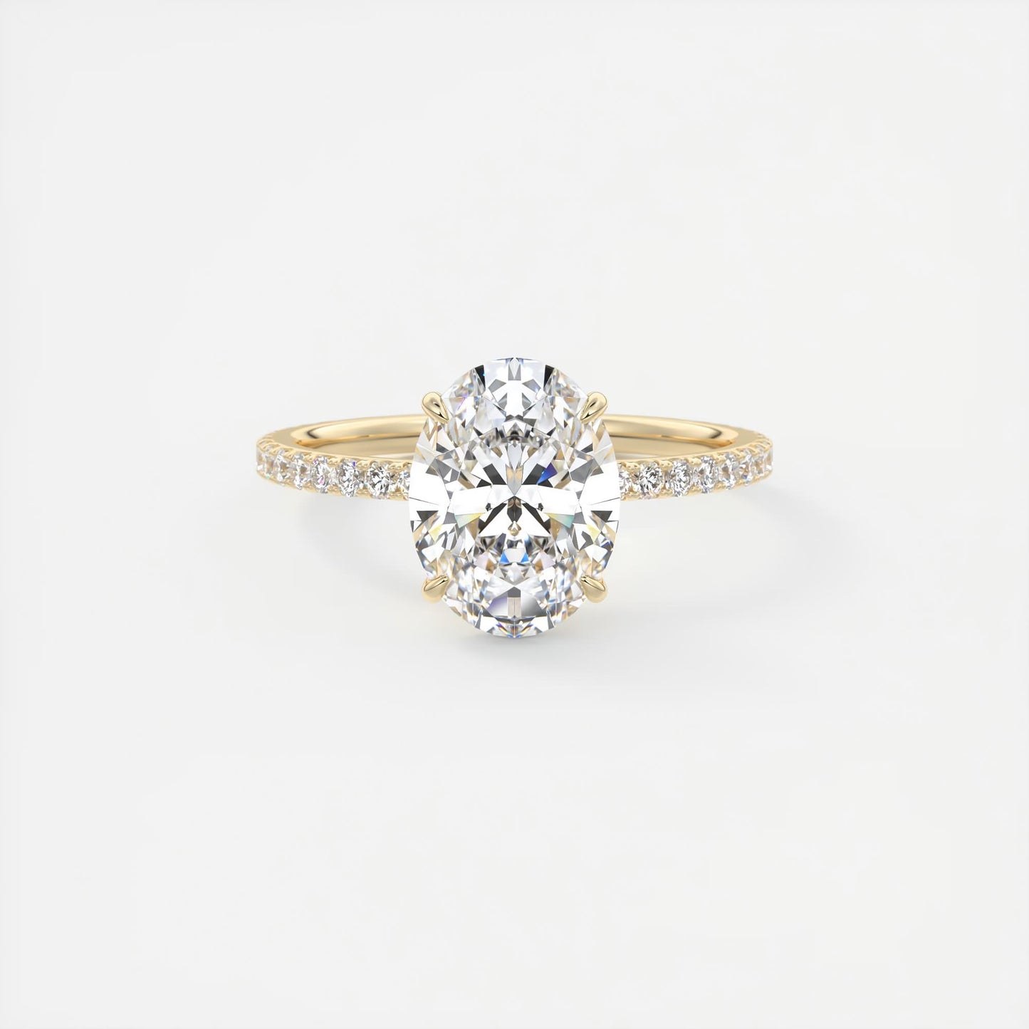 Evelyn Oval Cut Diamond Engagement Ring