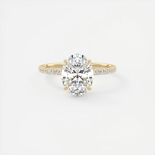 Evelyn Oval Cut Diamond Engagement Ring