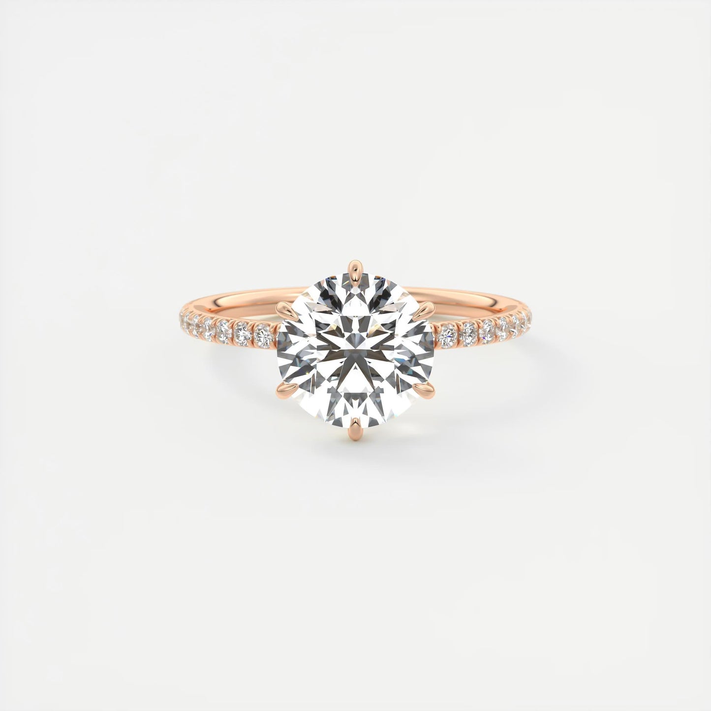 Evelyn Round Cut Diamond Engagement Ring