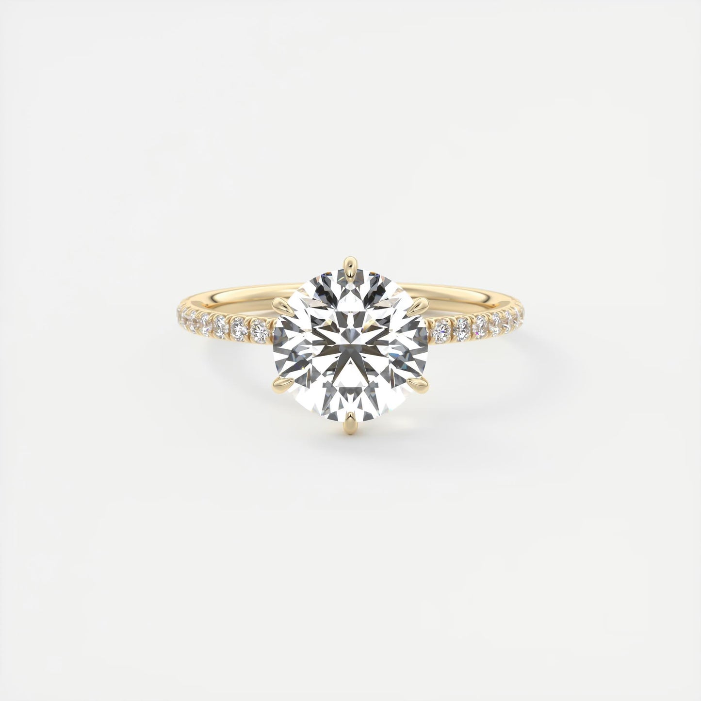 Evelyn Round Cut Diamond Engagement Ring