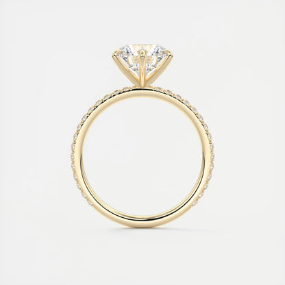 Evelyn Round Cut Diamond Engagement Ring