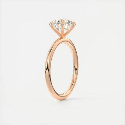 Evelyn Round Cut Diamond Engagement Ring