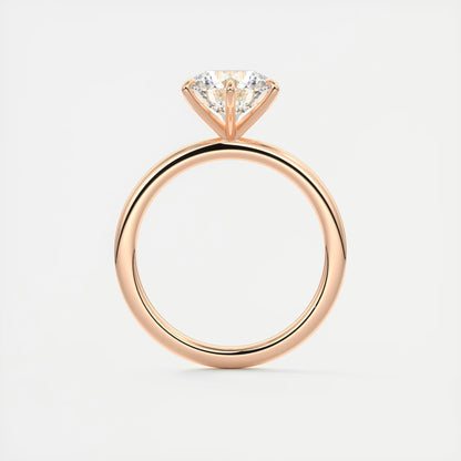Evelyn Round Cut Diamond Engagement Ring