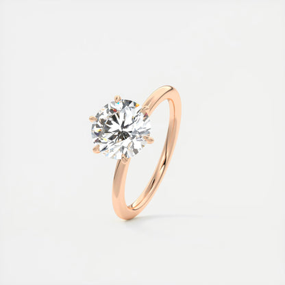 Evelyn Round Cut Diamond Engagement Ring
