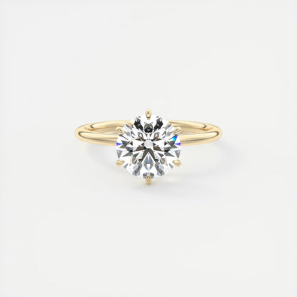 Evelyn Round Cut Diamond Engagement Ring