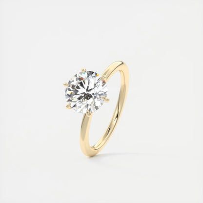 Evelyn Round Cut Diamond Engagement Ring