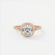 Grace Halo Cushion Cut Diamond Engagement Ring